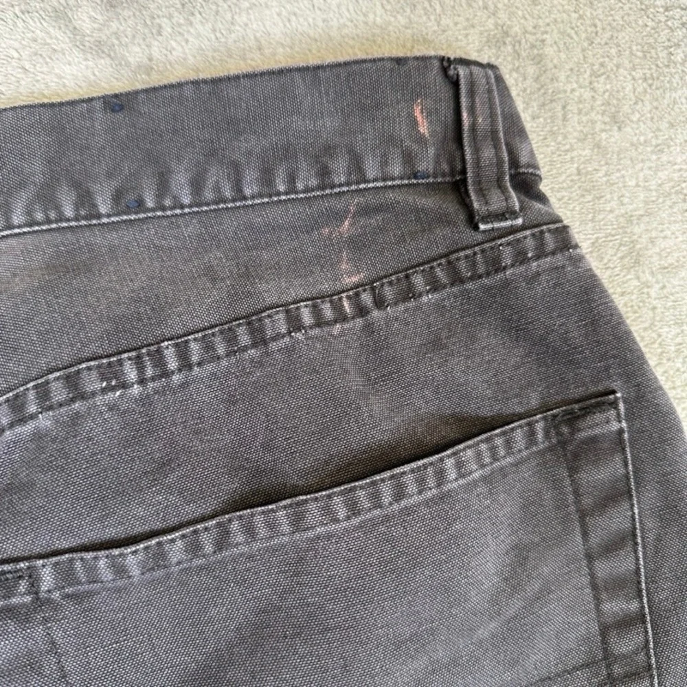 Vintage Polo Ralph Lauren Mens Black Canvas Straight Leg Pants 32x32 Workwear